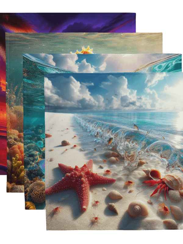 Underwater Wonderland Cloth Napkin Set | AI Design product image (8)