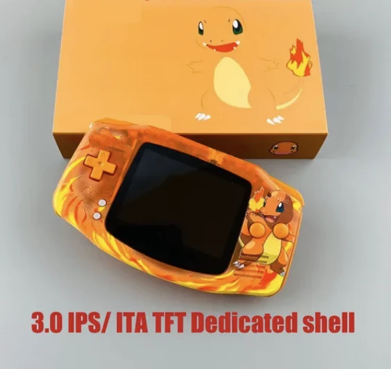 Charmander SHELL WITH ALL BUTTONS CUSTOM BOX & IPS 3.0 LAMINATED PANEL BUNDLE product image (1)