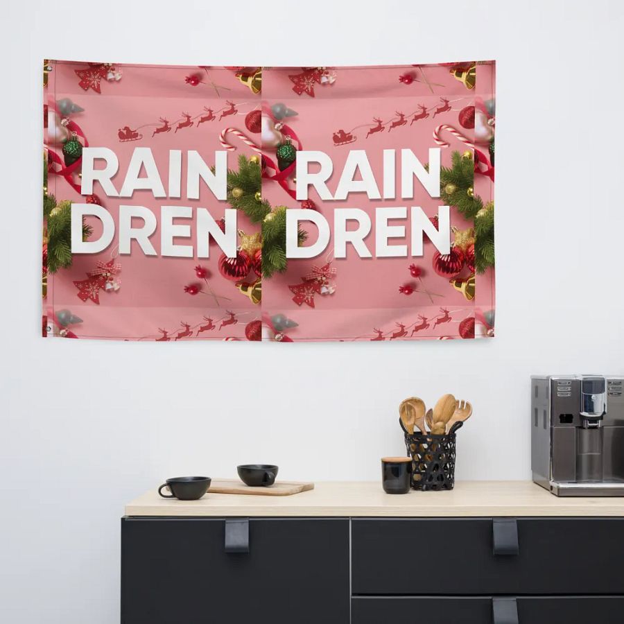Raindren All-Over Print Flag product image (6)