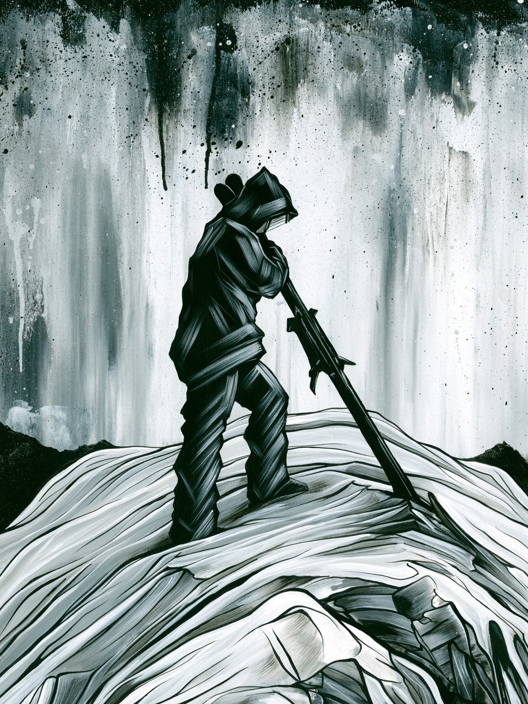 Greyrock Skier - Mounted Print product image (4)