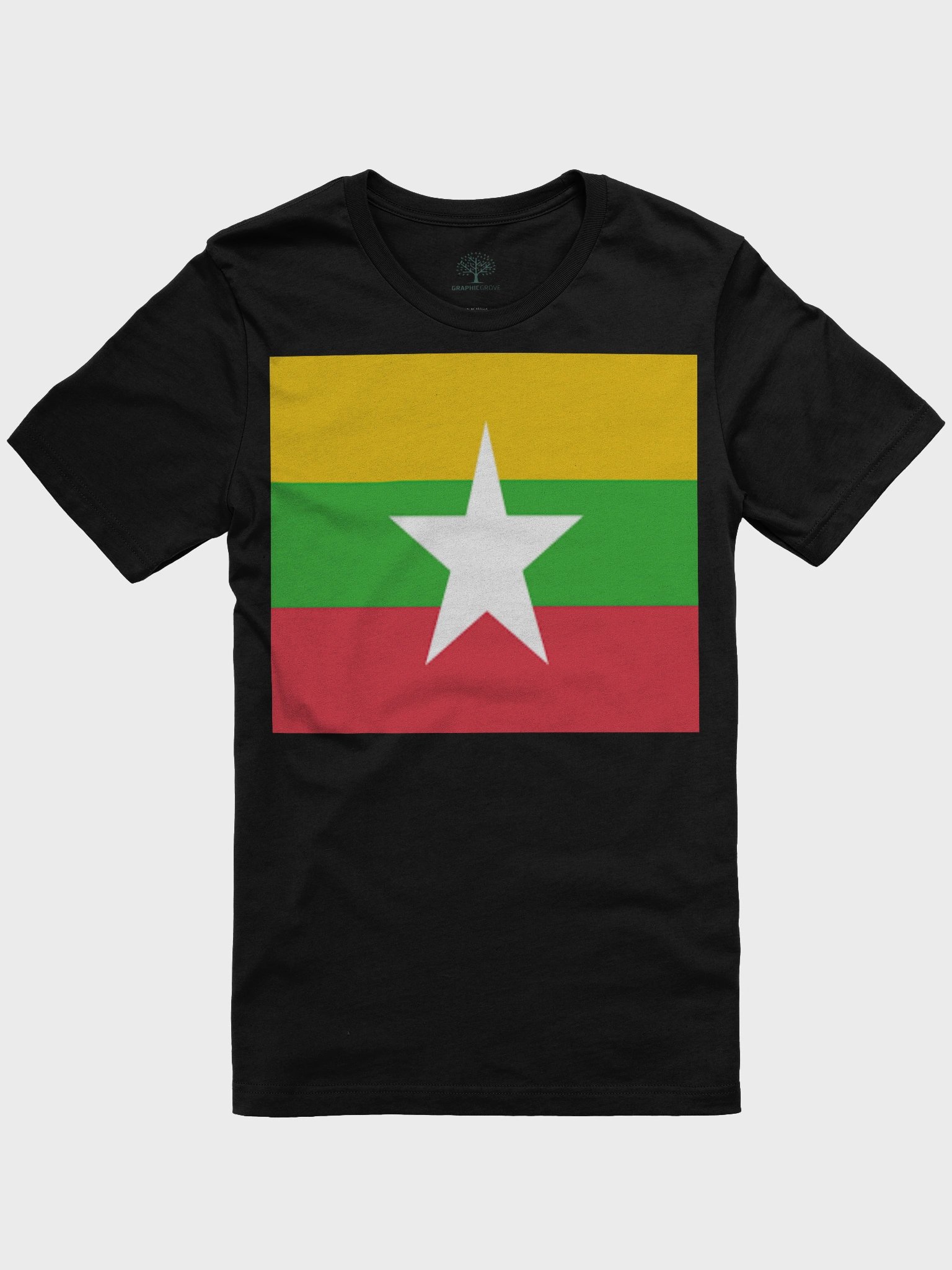 Myanmar Flag Unisex Supersoft T-Shirt - Exclusive Design product image (3)
