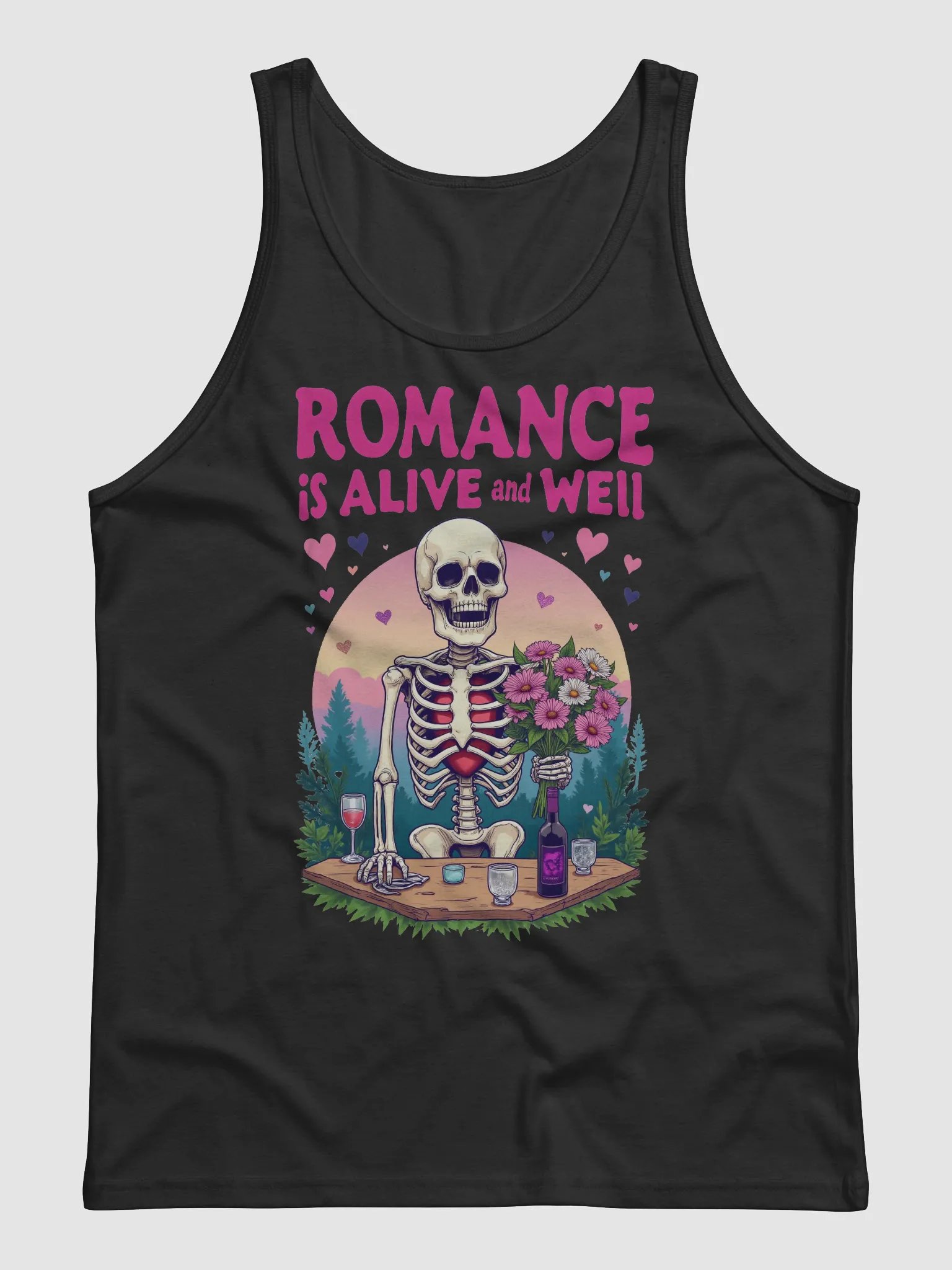 Romantic Skeleton Bouquet Tank product image (3)