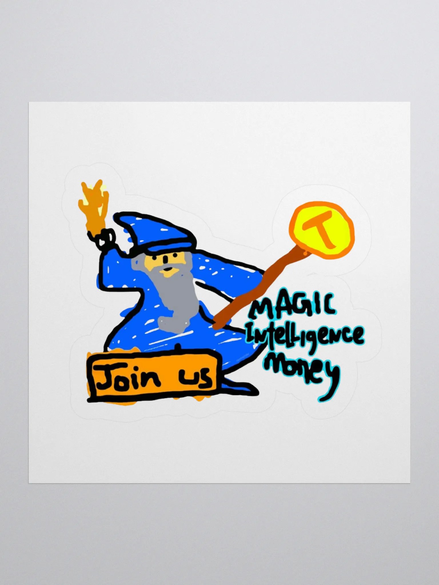 MAGIC INTELLIGENCE MONEY Sticker product image (1)