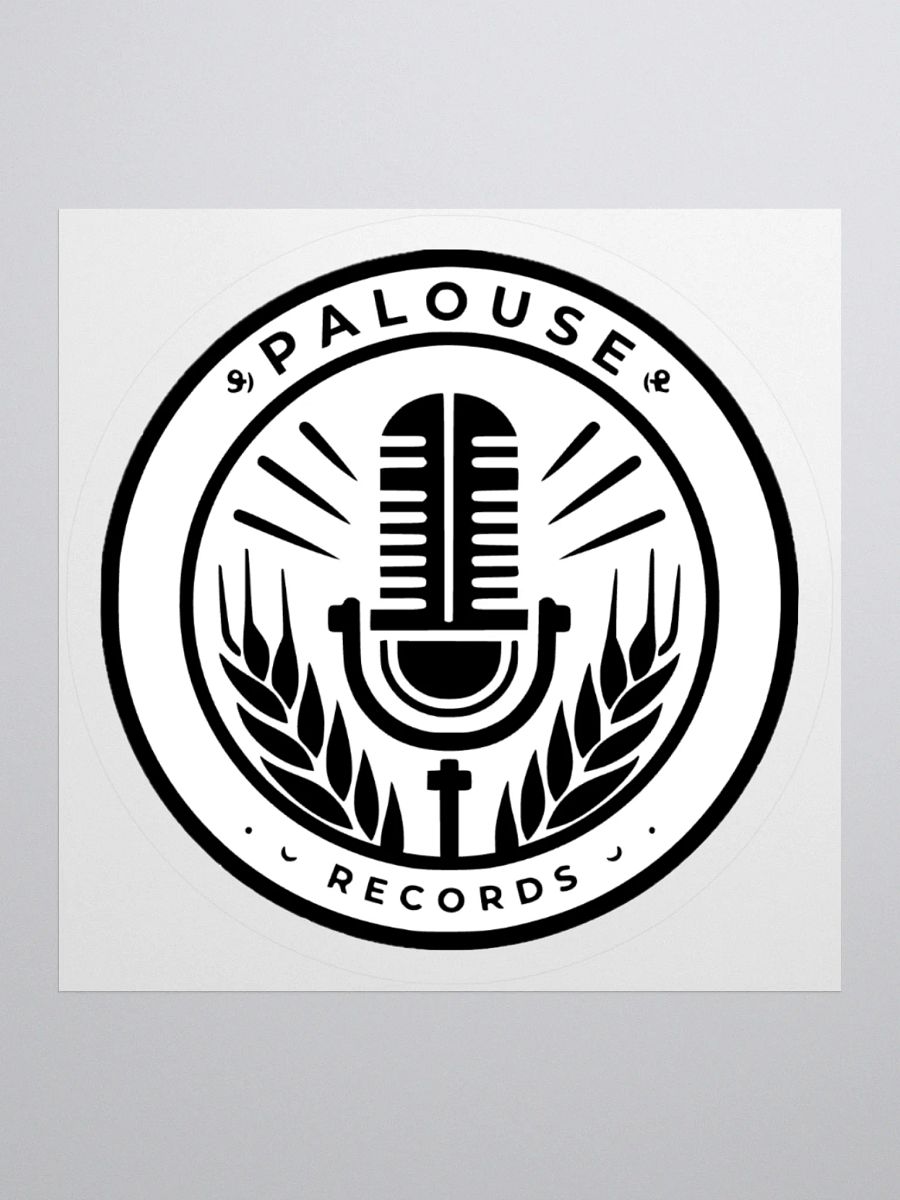Vintage Microphone Logo Stickers product image (1)