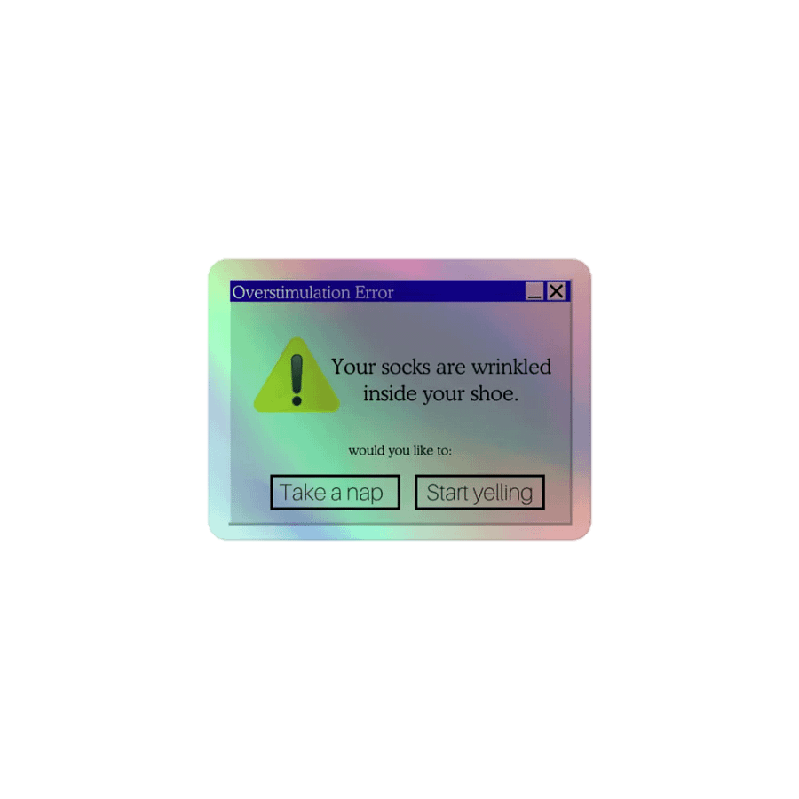Overstimulation Sticker product image (1)
