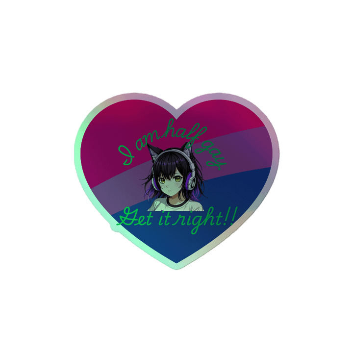 Bisexual Pride Holographic Sticker Sheet product image (2)