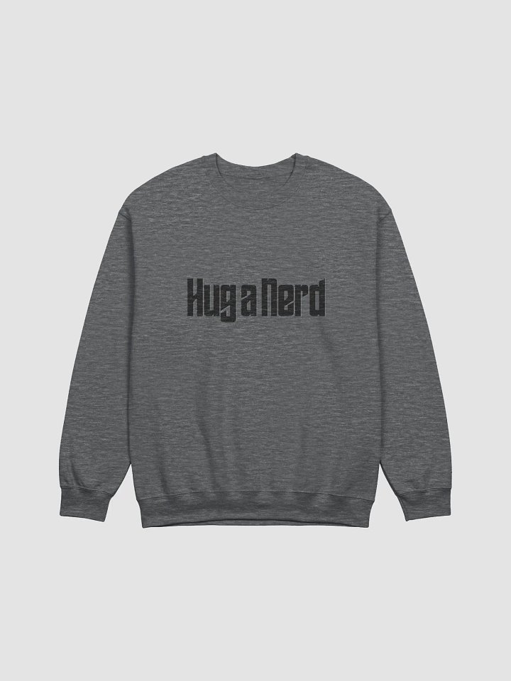 Hug a Nerd Crew Neck Black Print product image (12)