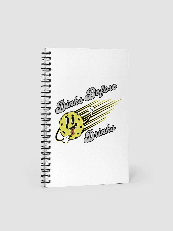 Dinks Before Drinks Pickleball Doodles Spiral Notebook product image (2)