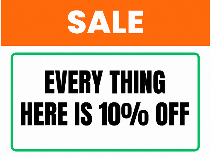Free Sign 10% Off PDF product image (1)