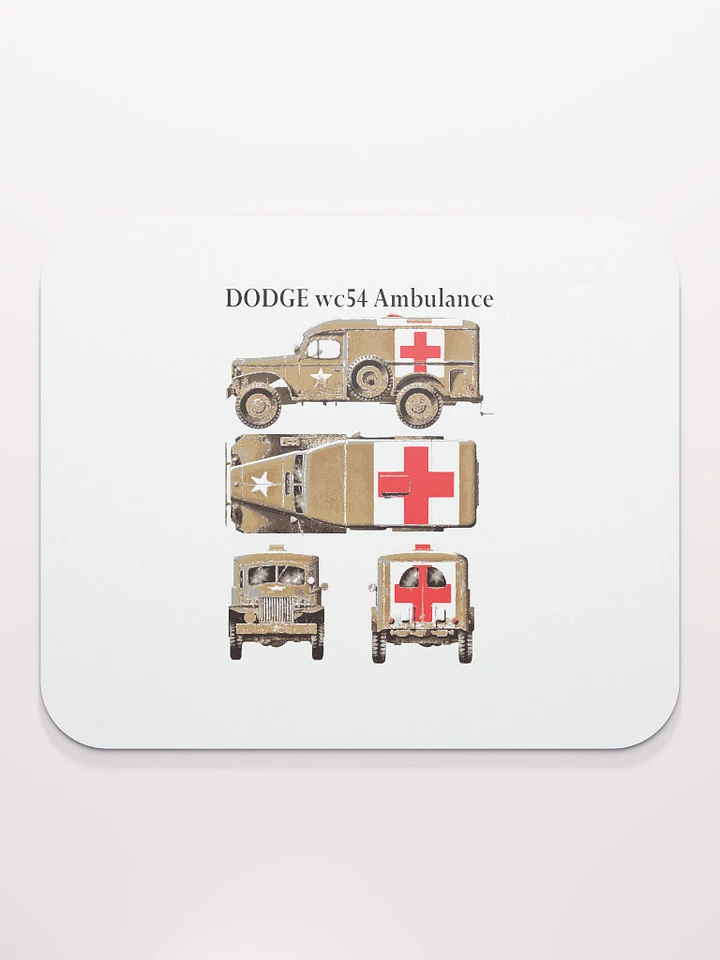 Vintage Military Ambulance Mouse Pad product image (2)