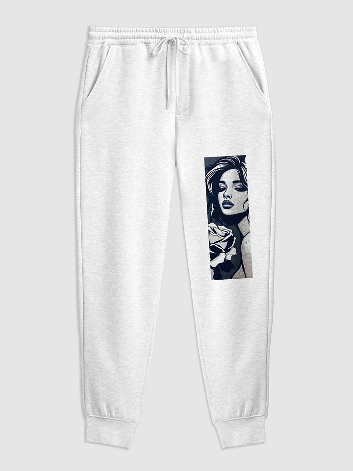 Rose-Adorned Femme Fleece Joggers product image (1)