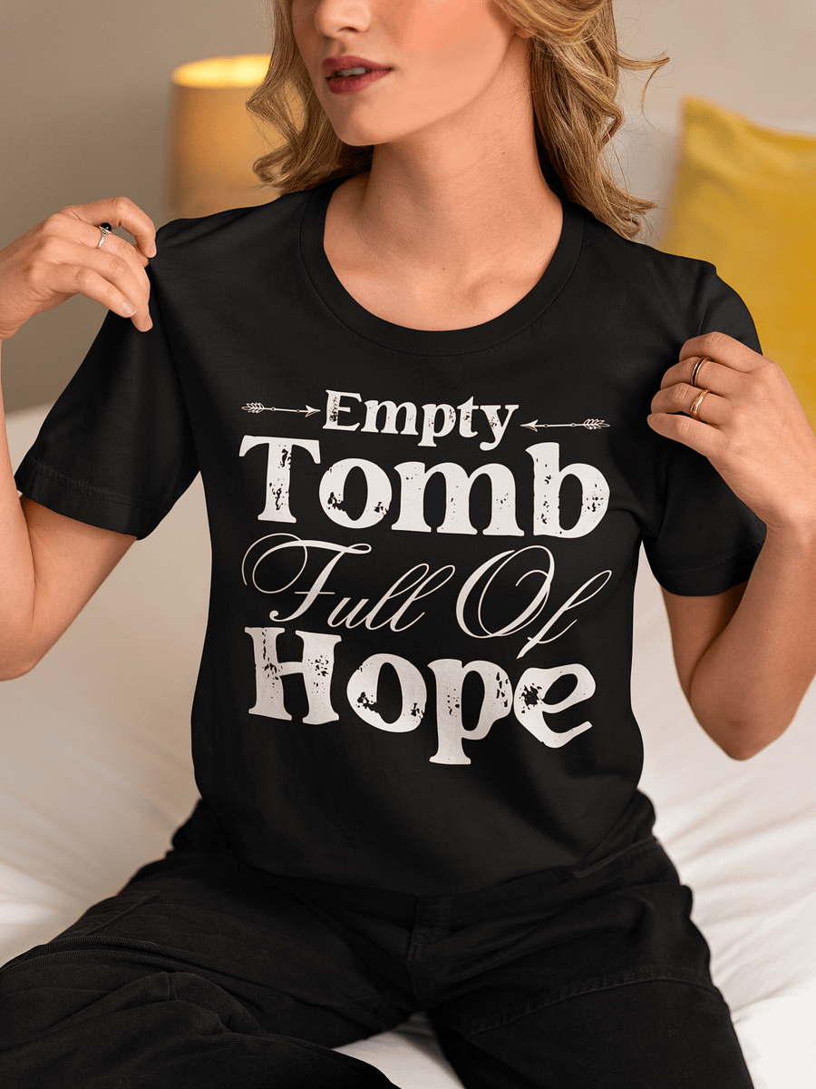 Empty Tomb Full Of Hope Christin Bella Canvas T-shirt - Dark product image (1)