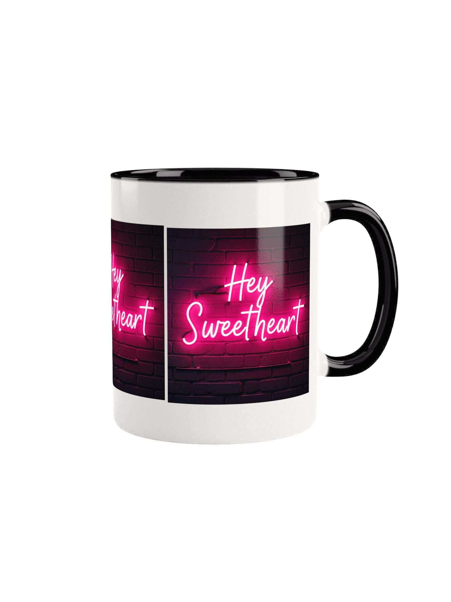 The Neon "Hey Sweetheart" Diner Mug - Glowing Retro Sign Design product image (2)