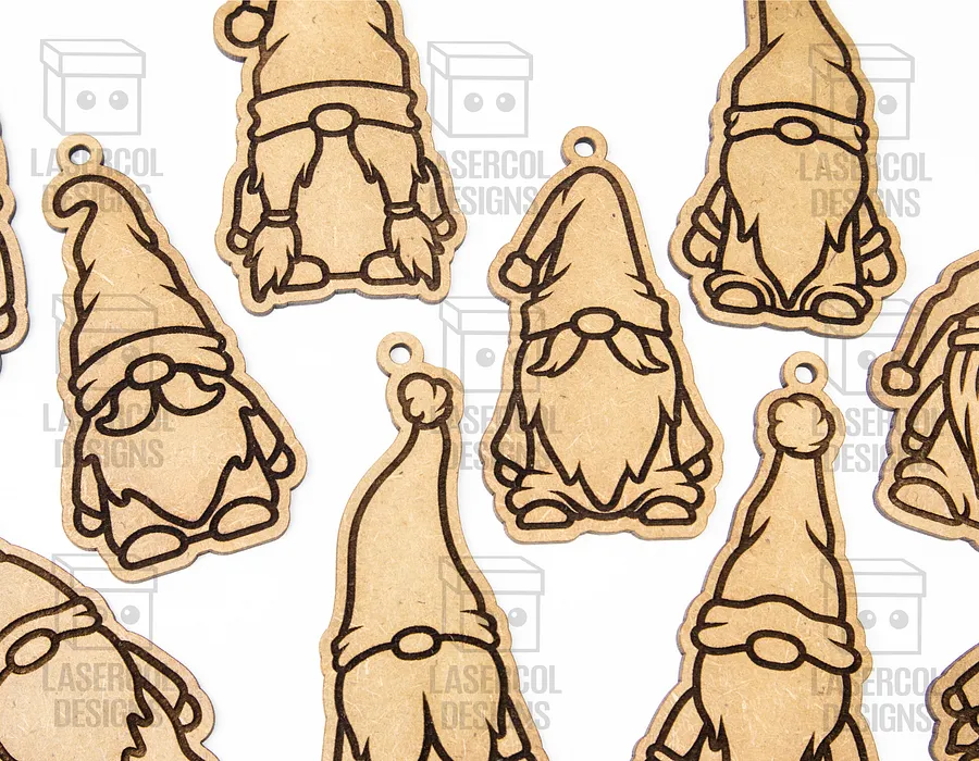 Christmas Gnomes Ornaments - Laser Cut Files product image (2)