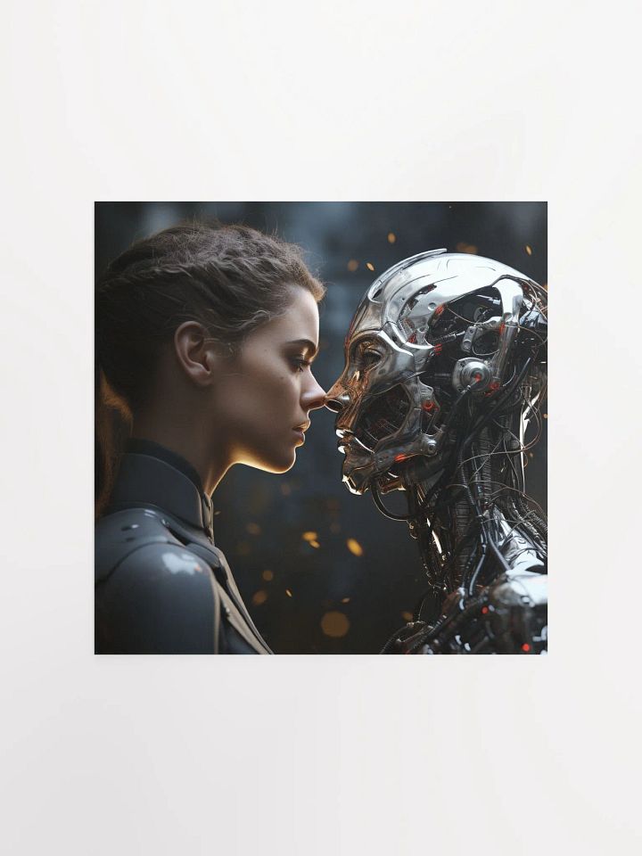 Girl with Robot Wall Art product image (1)