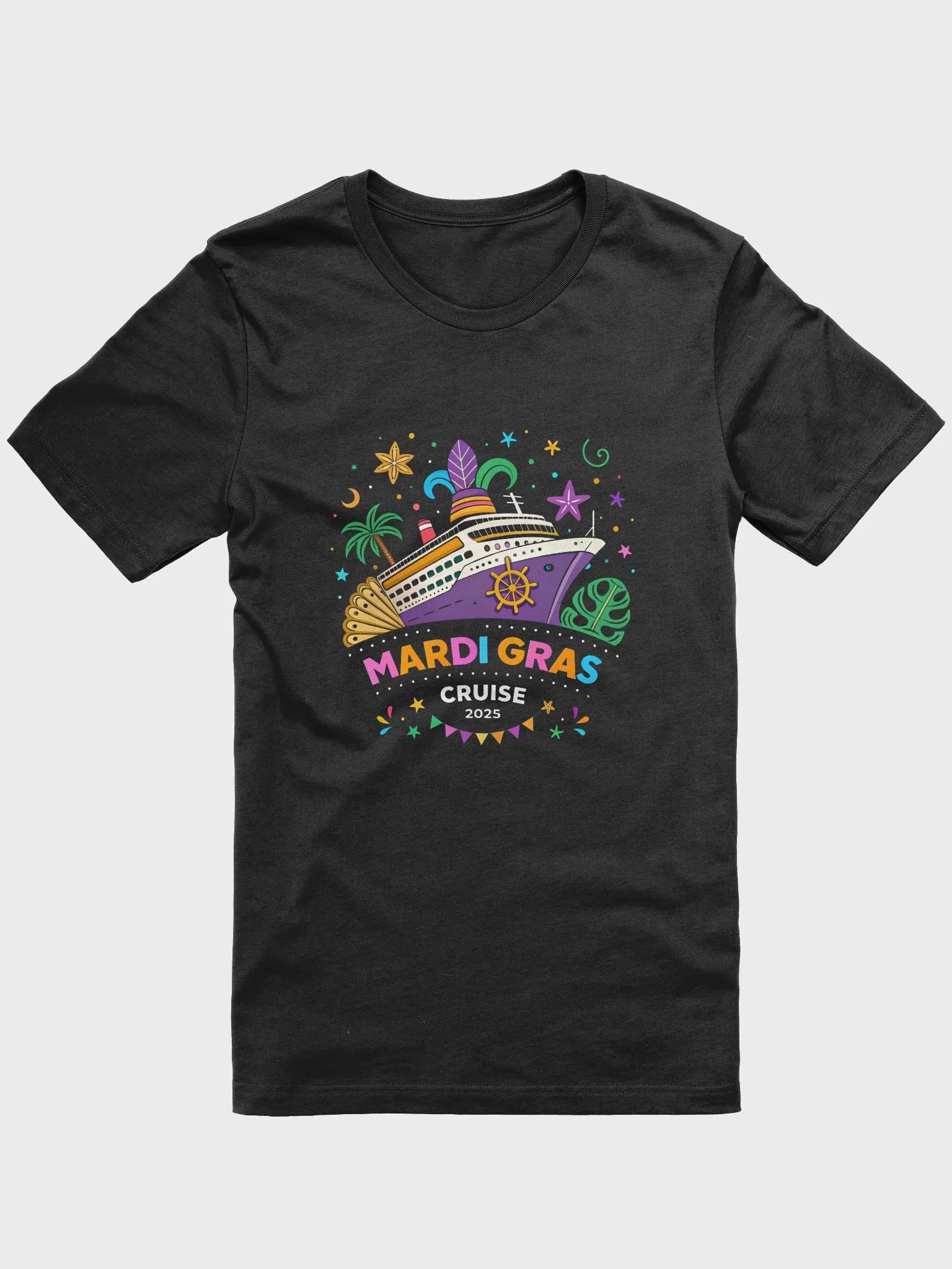 Group Family Vacation T-Shirt | Mardi Gras Cruise 2025 Shirt | Matching Vacation Tee product image (1)