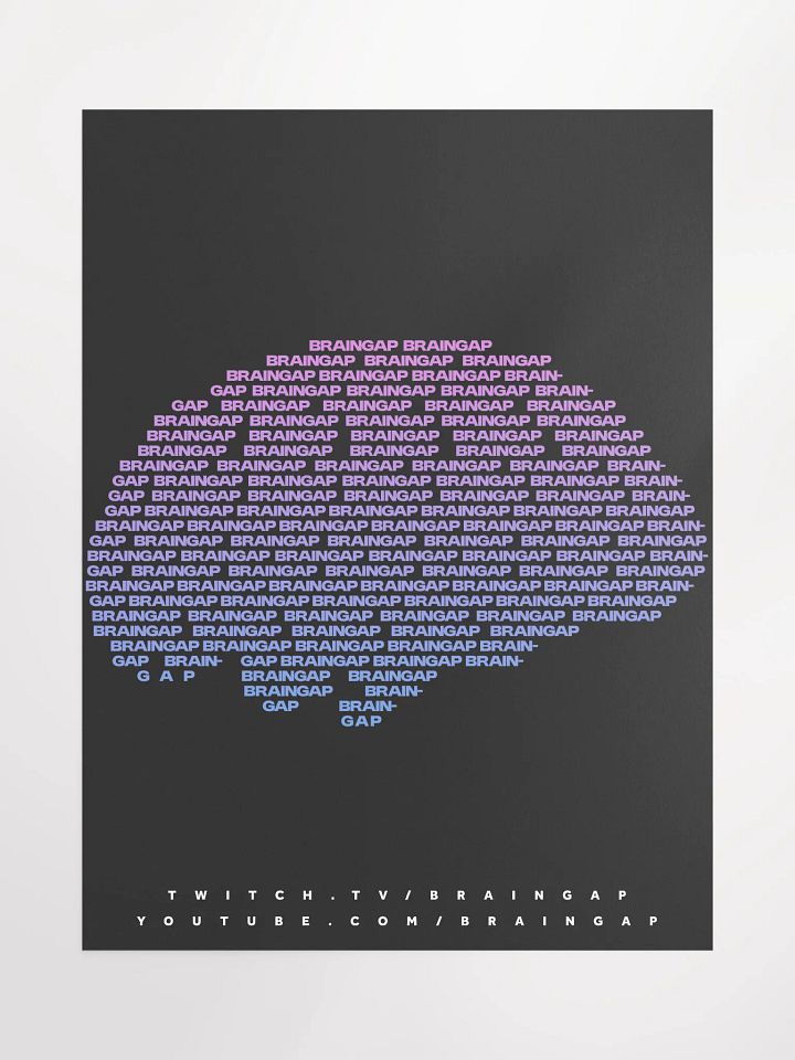 Braingap Minimalist Poster (Unframed) product image (1)