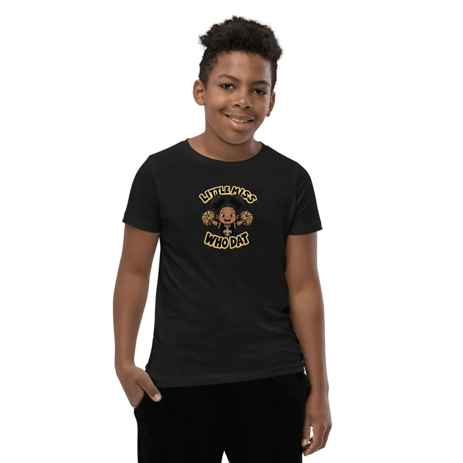 Cheerful Who Dat Youth T-Shirt product image (37)