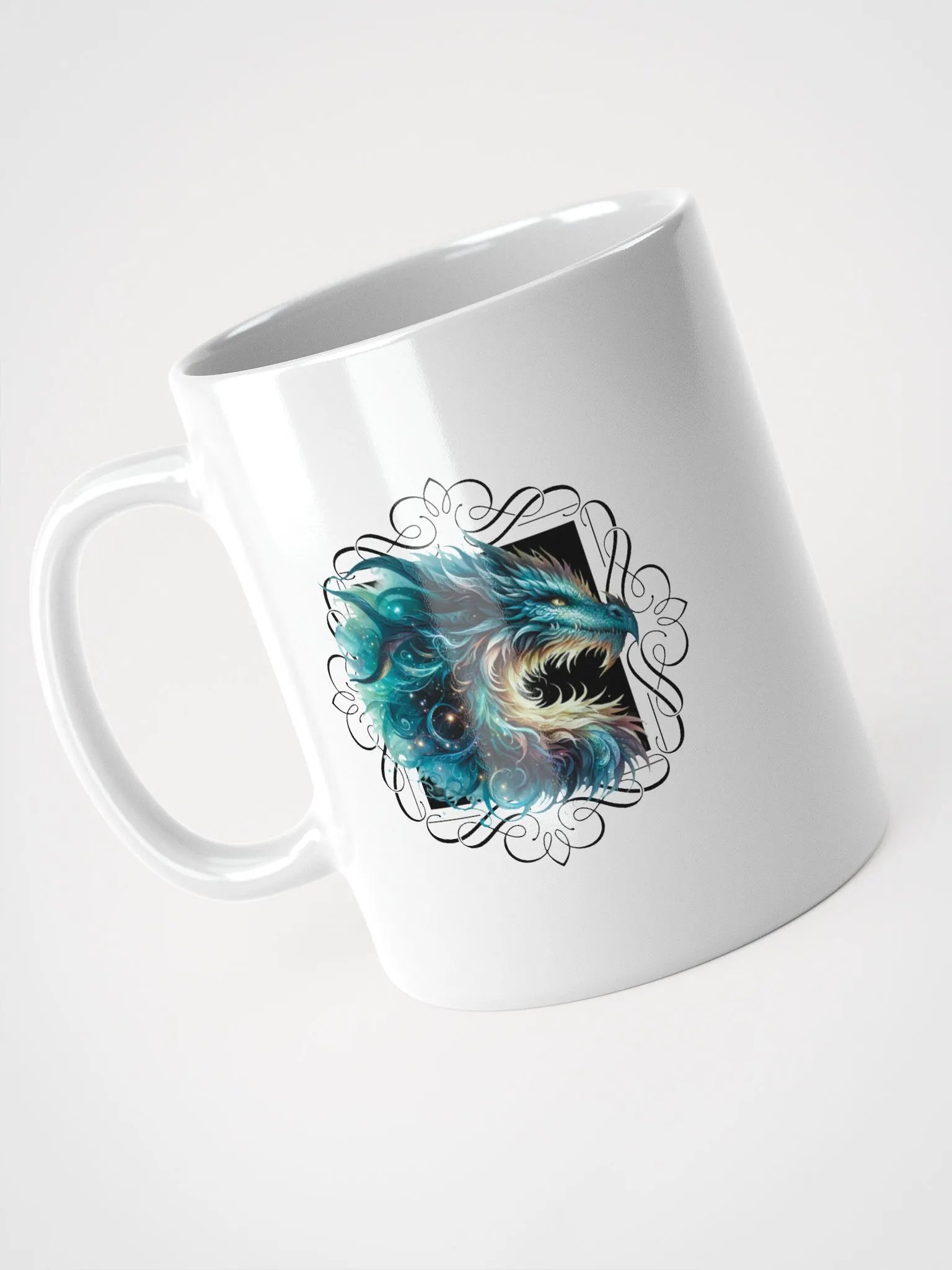 Ethereal Aqua Dragon Mug product image (5)