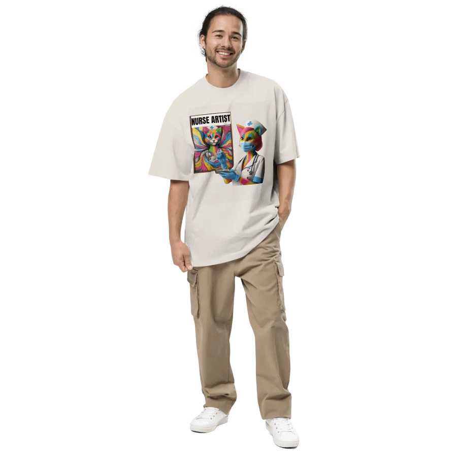 Rainbow Nurse Artist Faded T-Shirt product image (18)