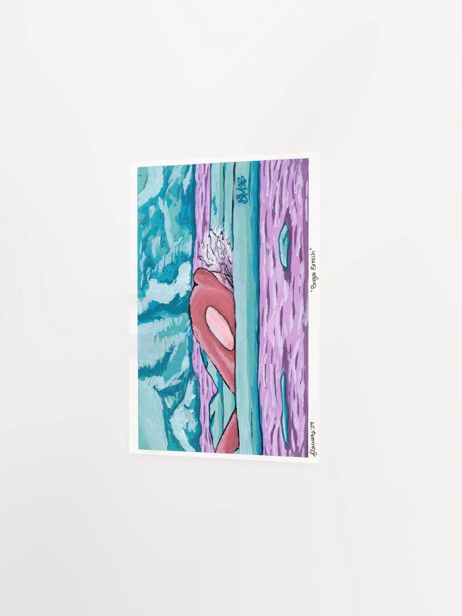 vaporwave arctic orca - gouache - print product image (3)