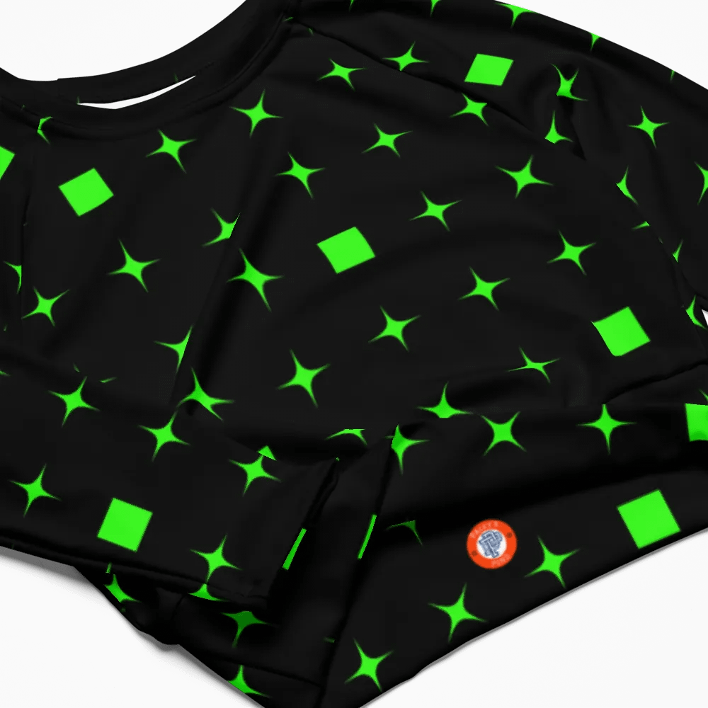 Midnight Galaxy Cropped Rash Guard product image (6)
