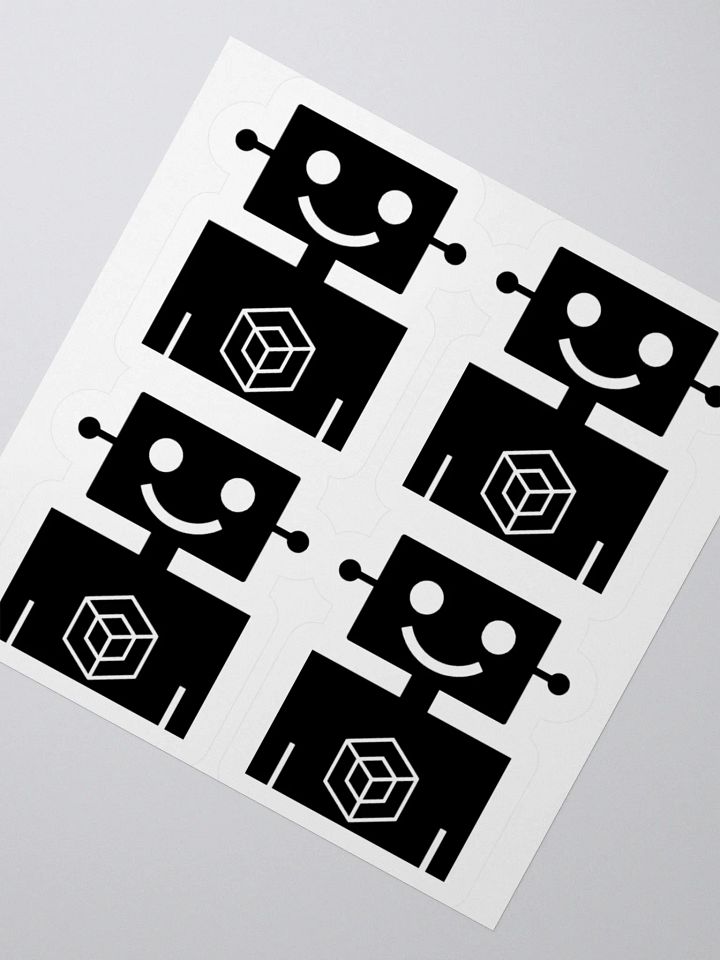 1 Sticker sheet with 4 Robot Men product image (2)