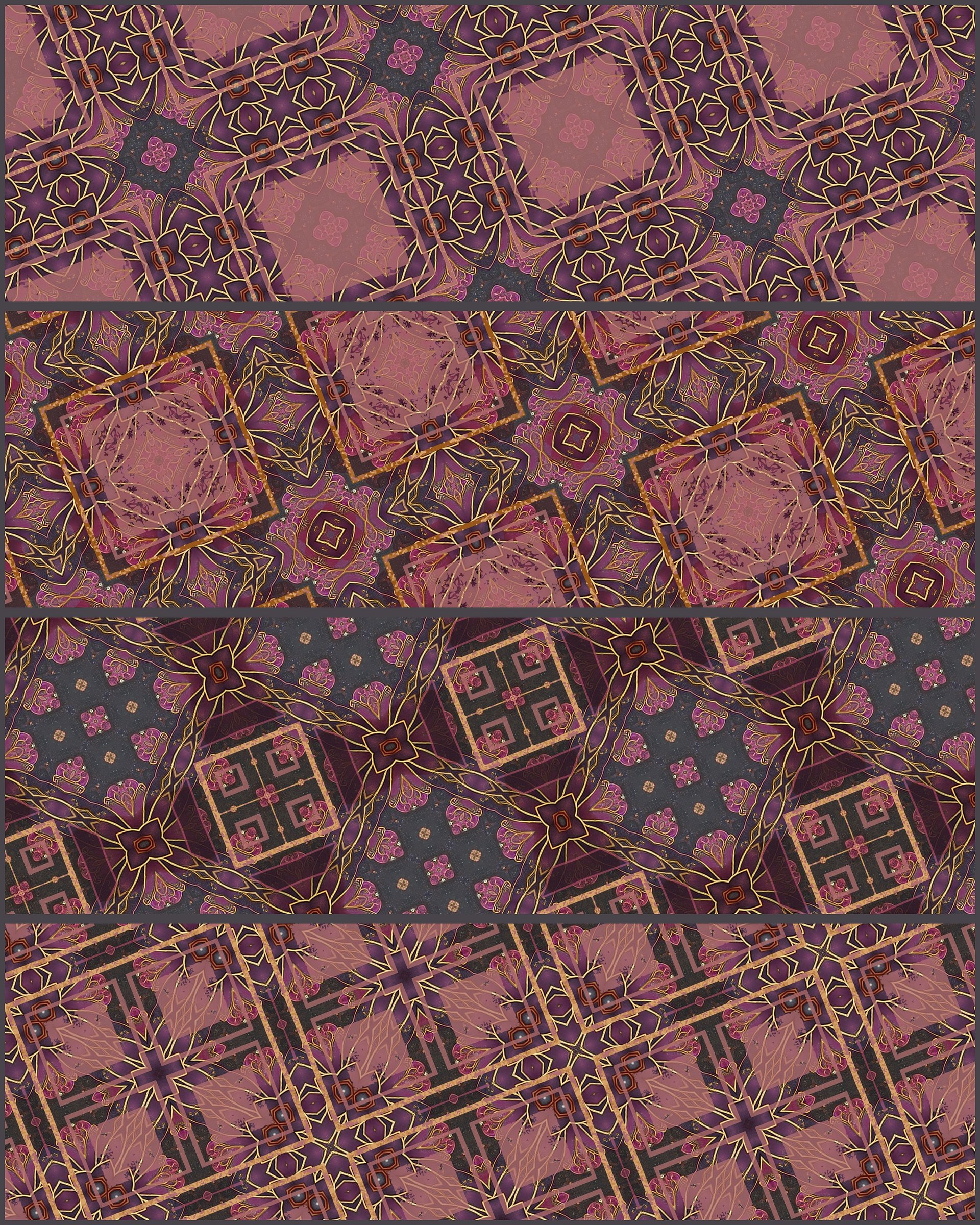 Pink Starflower Digital Paper Pack product image (7)