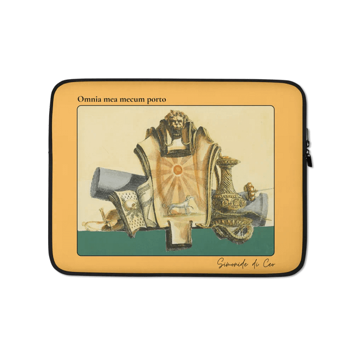 Laptop cover, Omnia mea- dog version product image (1)