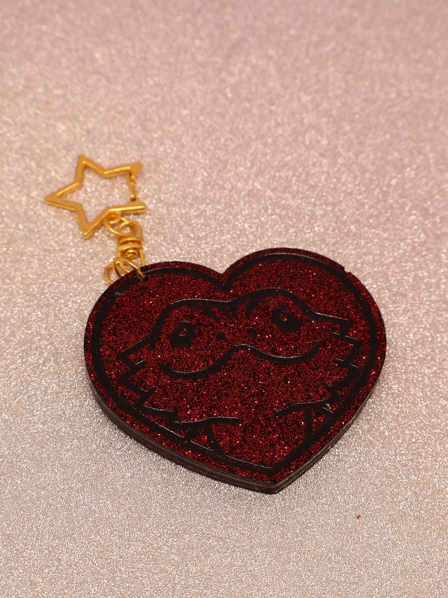 Bearded Dragon Heart Keychain product image (4)