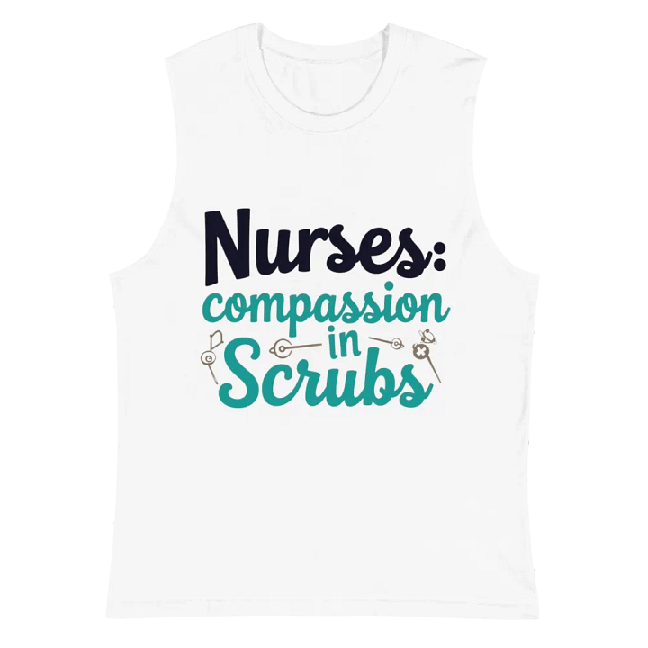 Nurses: Compassion in Scrubs Muscle Tank product image (2)