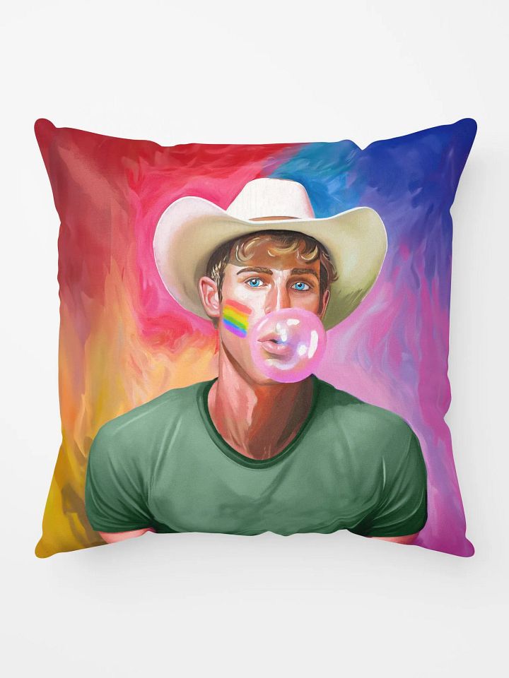 Gay Cowboy Pop Art Throw Pillow product image (1)