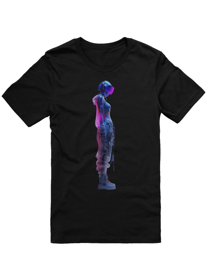 Neon Cyberpunk Visor T-Shirt product image (1)
