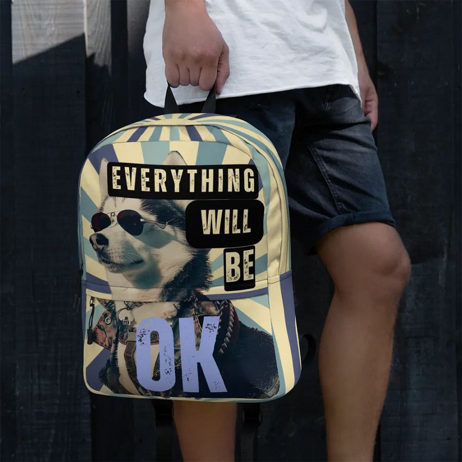 Siberian Husky Everything Will Be OK Hoodie product image (5)