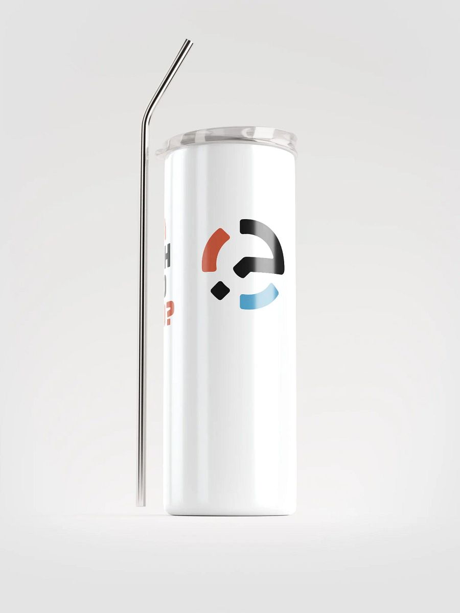 Q&A Tumbler White - Yea God Hath Said product image (1)