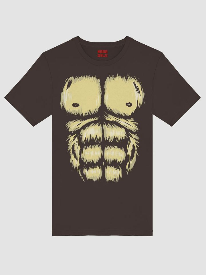 Gorilla Chest Muscle Halloween Costume Funny T-Shirt product image (1)