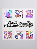 FIND THE RABBIT LOGO + EMOTE KISS-CUT STICKER PACK 2 product image (1)