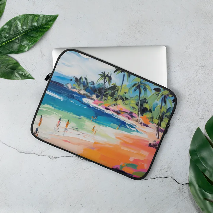 Island Paradise Beach Laptop Sleeve product image (2)