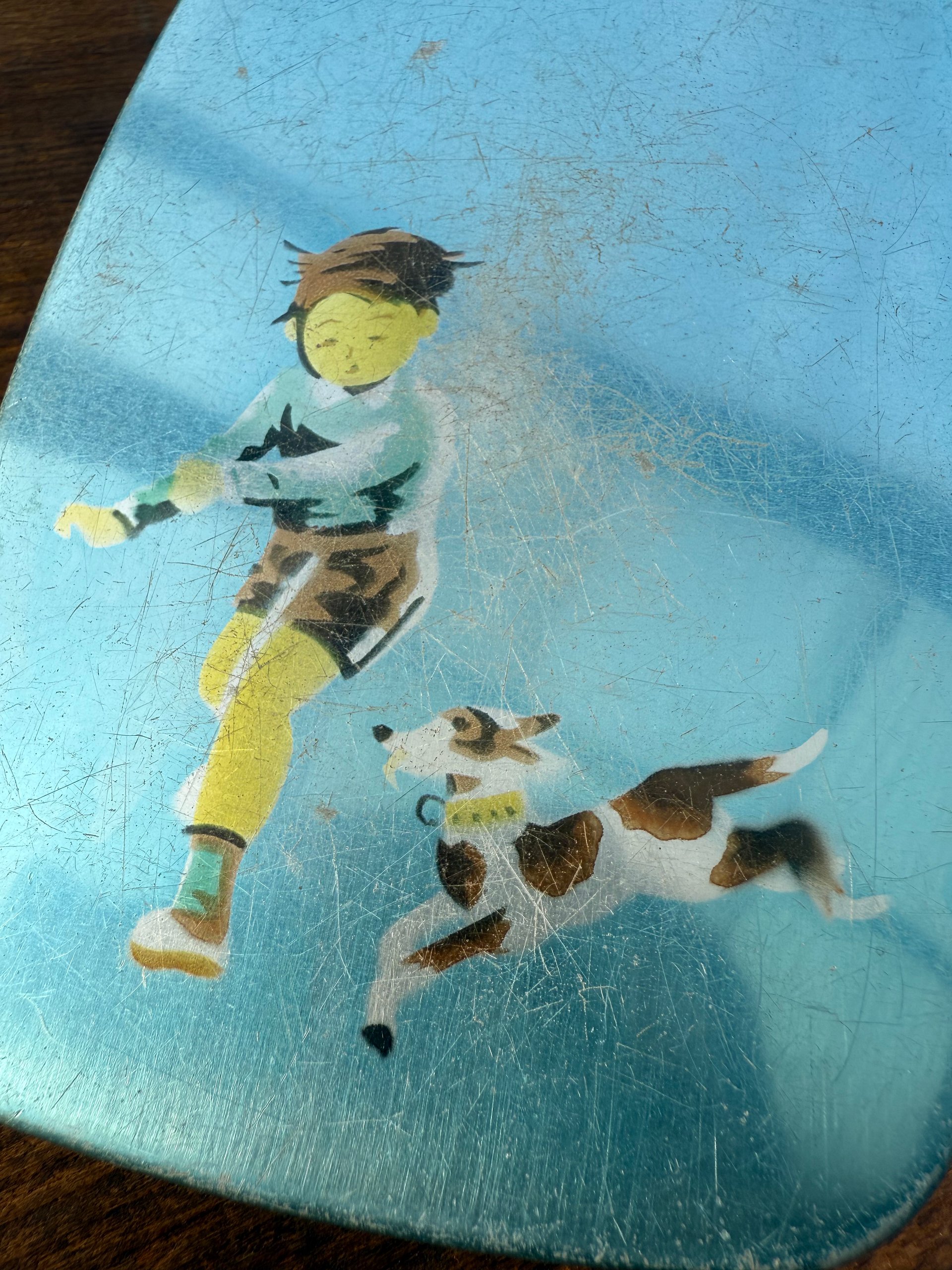 🎎 Vintage Japanese Kindergarten-Style Rice Lunch Tin – Japan Antique Roadshow product image (2)