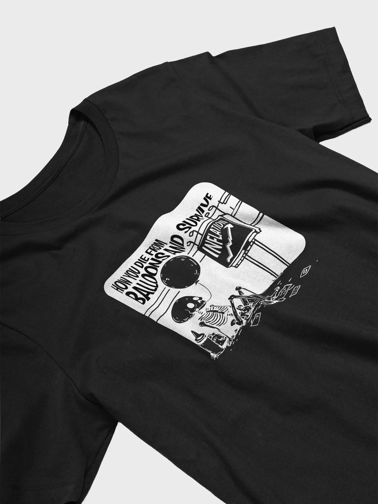 Die From Balloons - Black - T-Shirt product image (1)