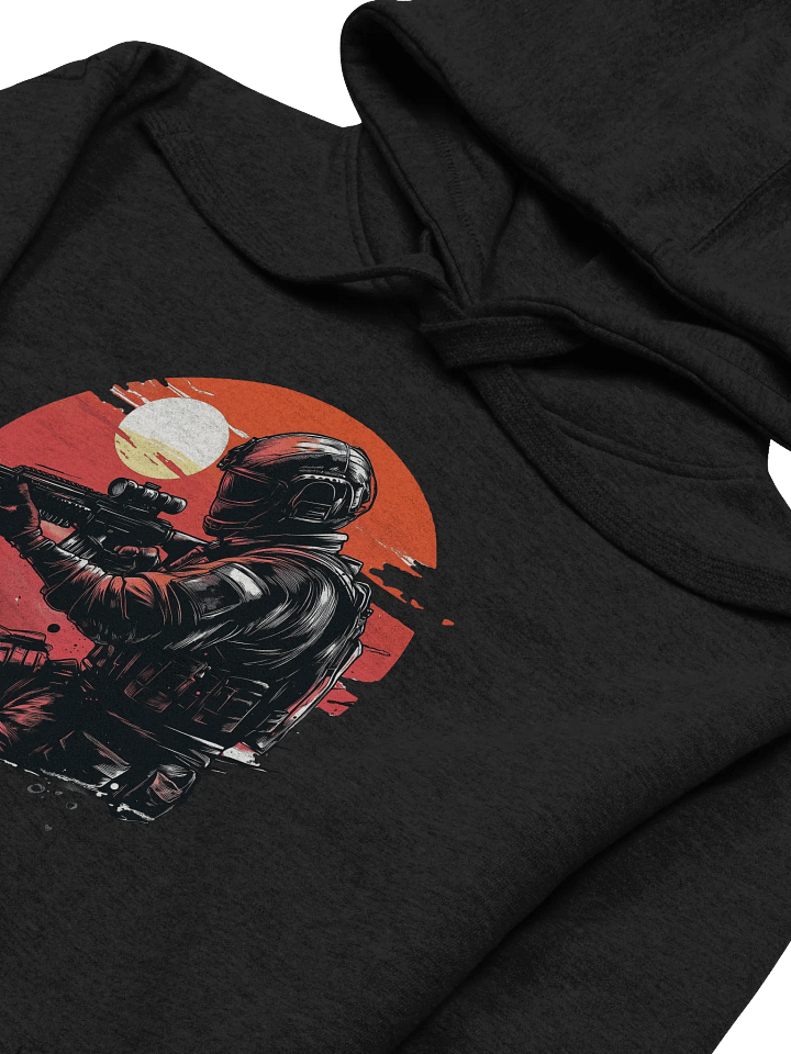 Rising Soldier Front Printed Hoodie product image (2)