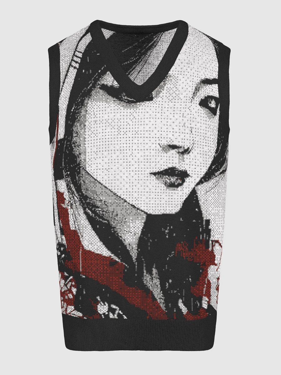 Geisha-Inspired Serenity Jacquard V-Neck Vest product image (14)