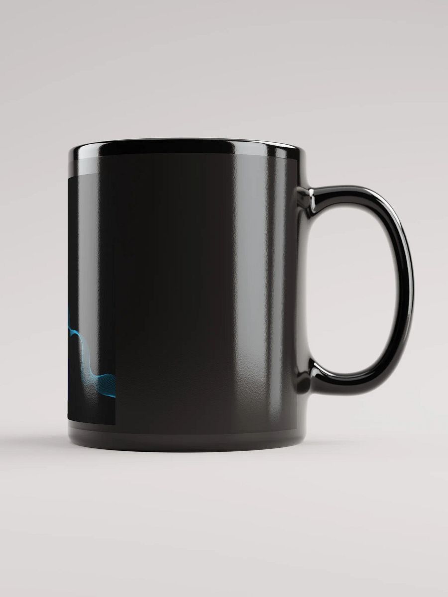 Mandala Magic with Blue Wave Black Glossy Mug product image (1)