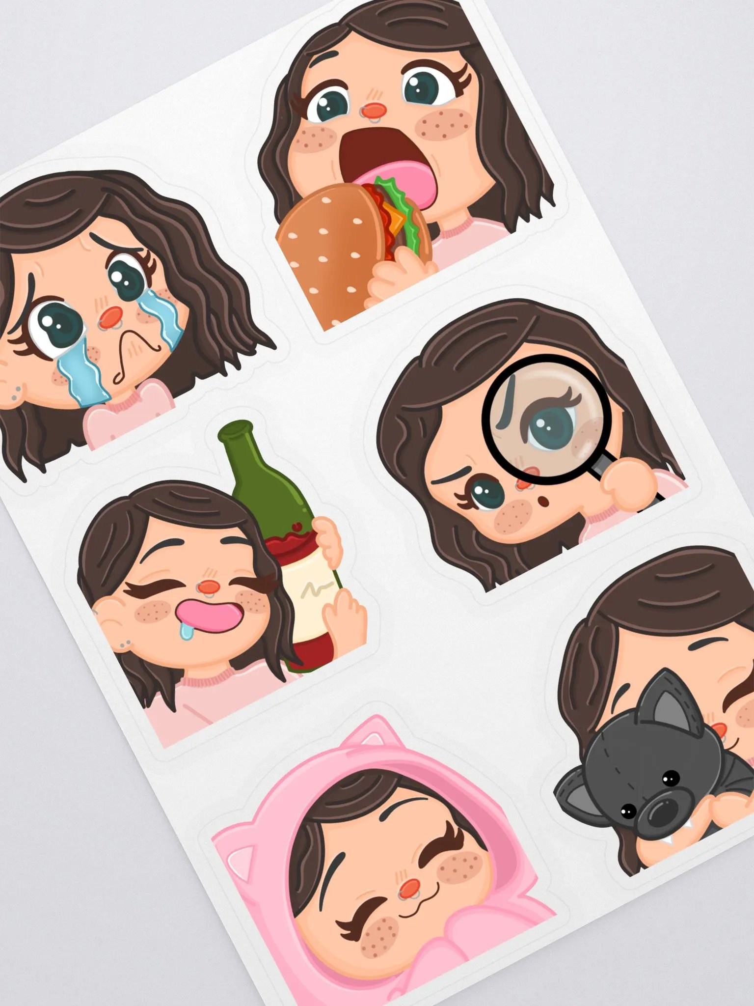 Angela Rose Emote Sticker Sheet product image (2)