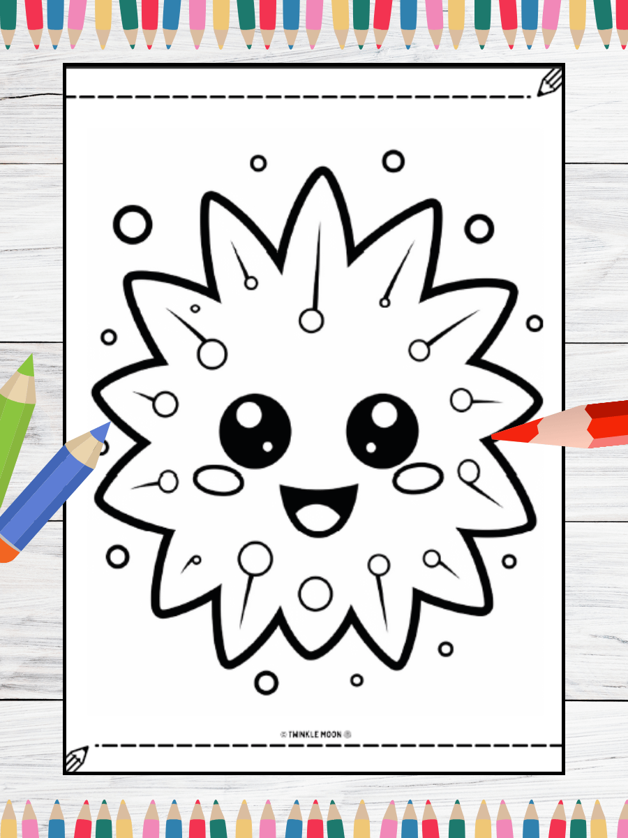 20 Cute Kawaii Coloring Pages#1 (PDF Coloring Pages) product image (4)