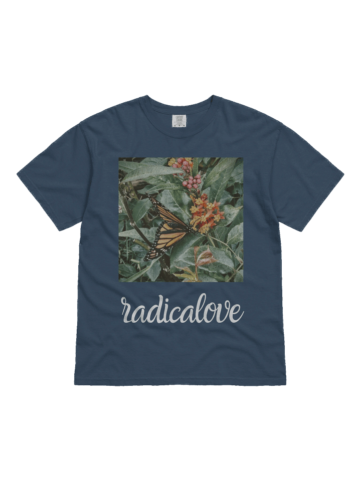 "butterflies" Heavyweight Tee - Blue product image (1)