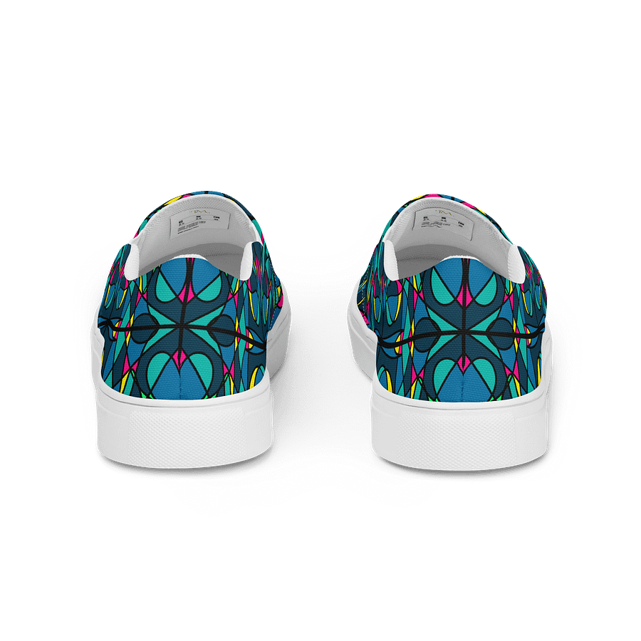 Blue Stained Glass – Men's Slip-On Canvas Shoes product image (4)