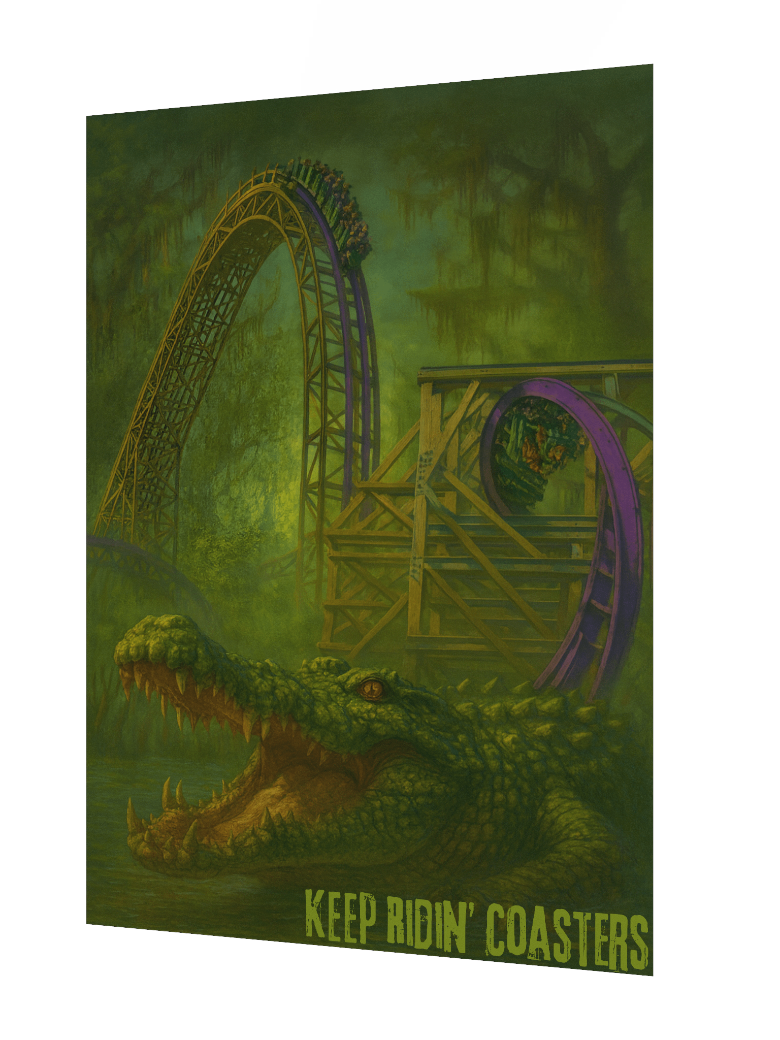 Gwazi Hybrid - 18x24 Inch Keep Ridin' Coasters Poster product image (2)