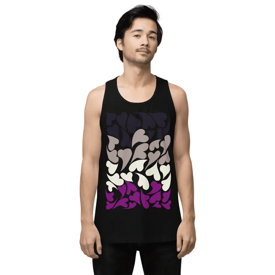 Nestled PRIDE Asexual Tank Top product image (1)