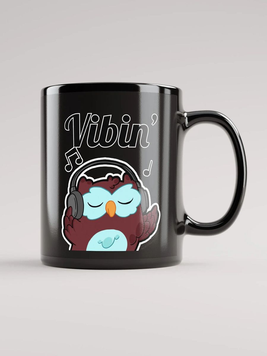 Olly The Owl - Vibin' Black Mug product image (2)